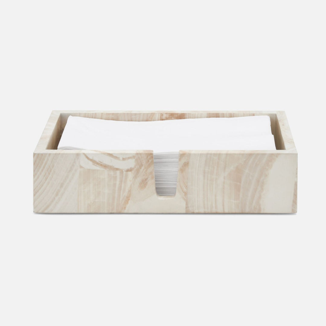 Palermo Ii, Hand Towel Tray, Rectangular Straight, Faux Clamstone