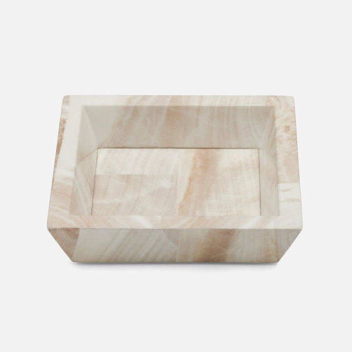 Palermo Ii, Soap Dish, Square Tapered, Faux Clamstone