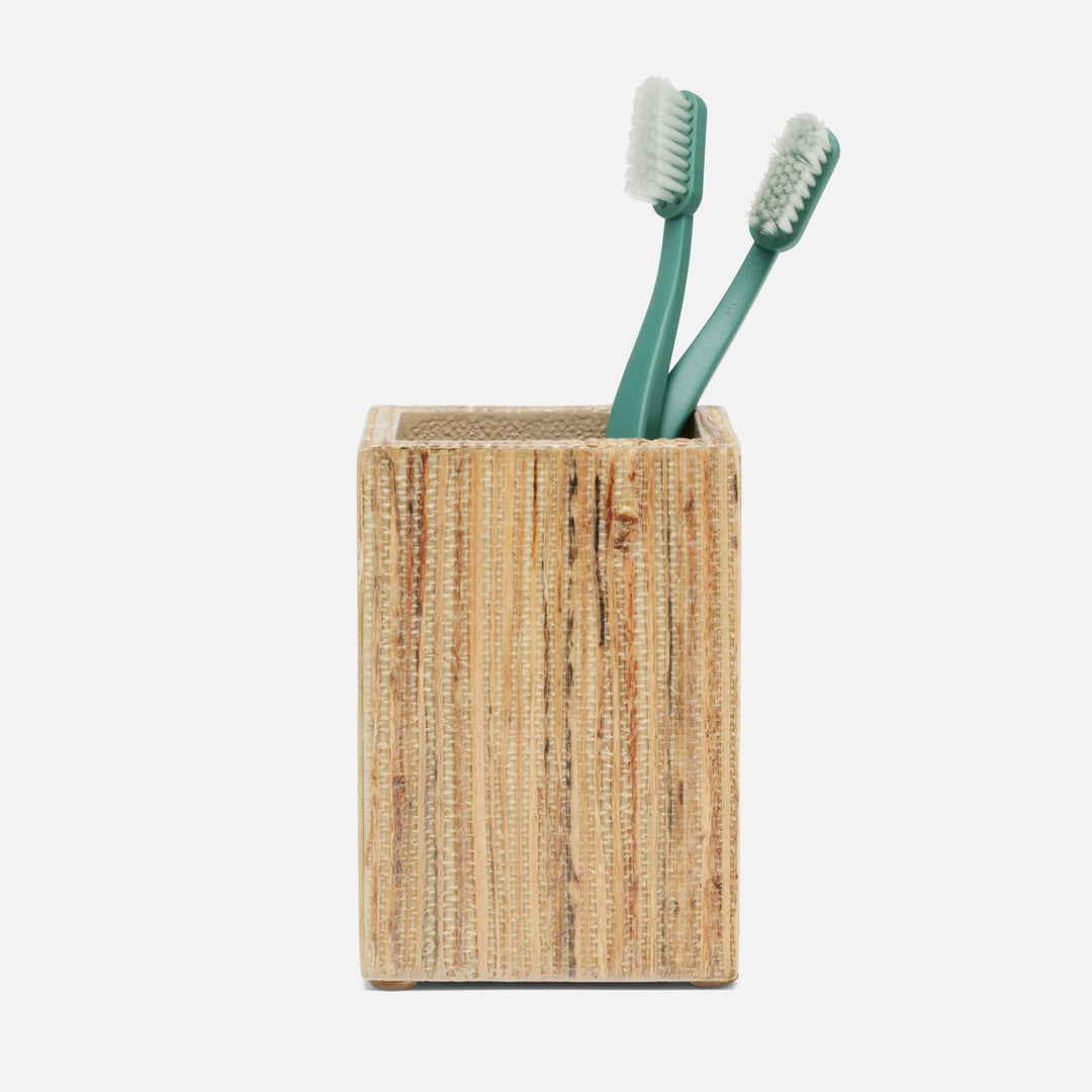 Sumter, Natural, Brush Holder, Square Straight, Hemp