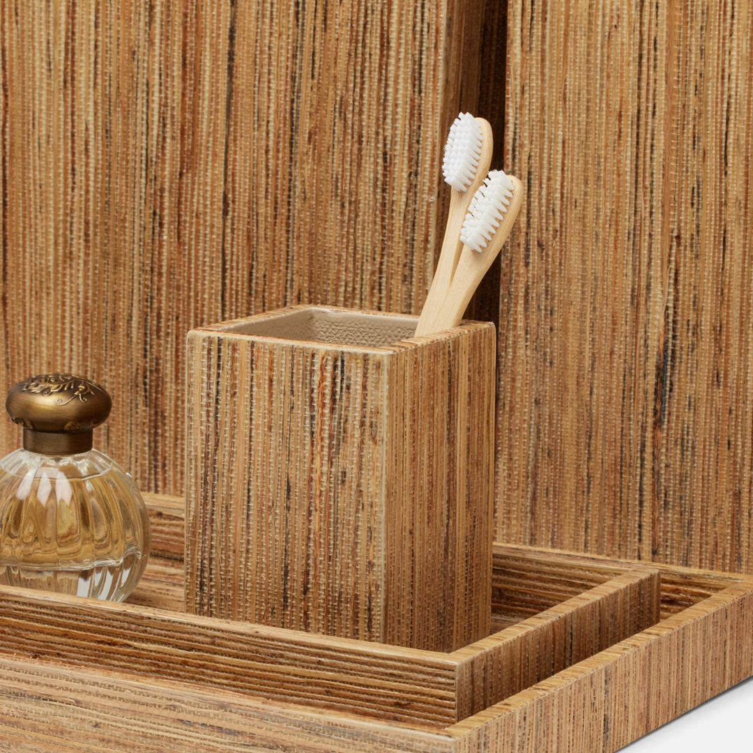 Sumter, Natural, Brush Holder, Square Straight, Hemp