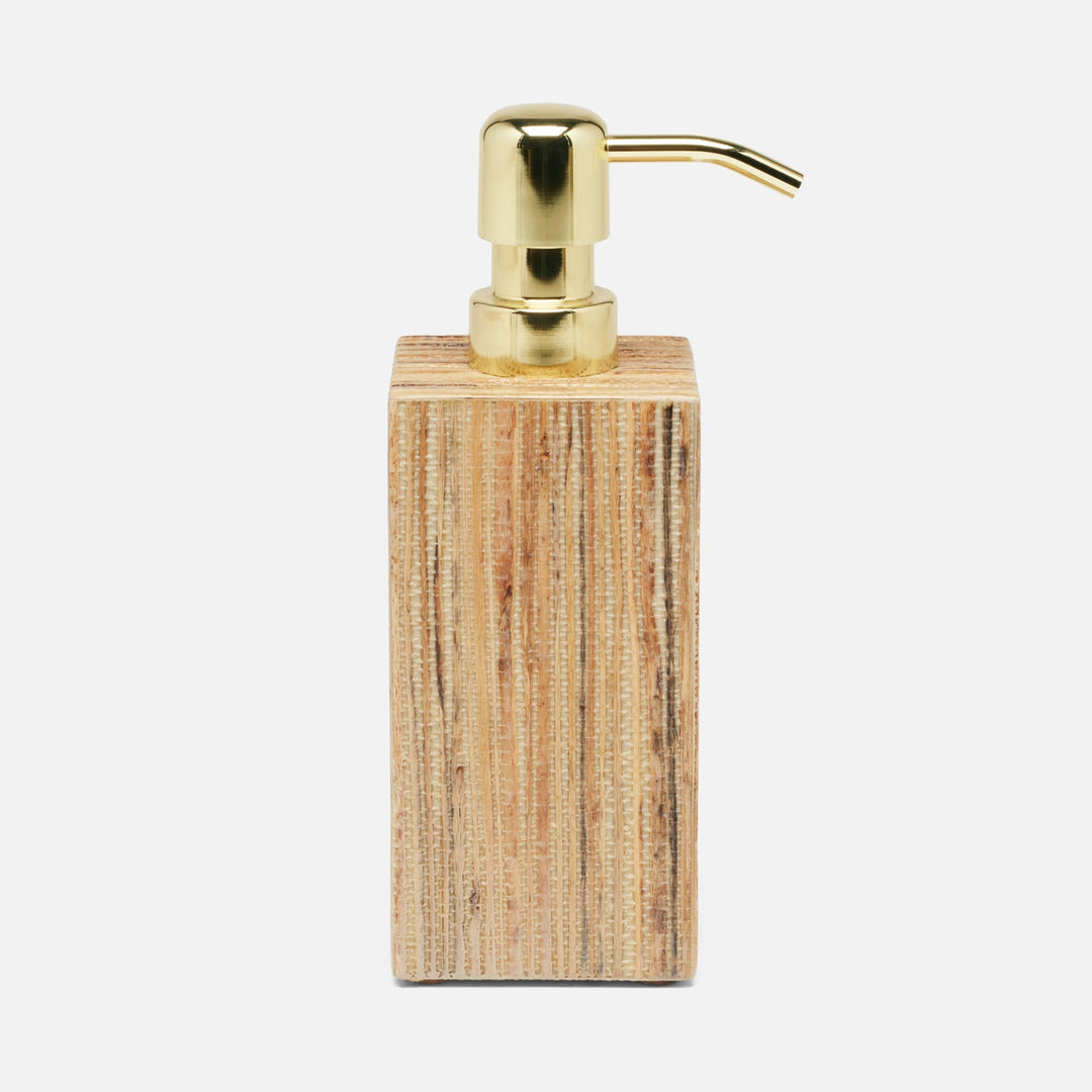 Sumter, Natural, Soap Pump, Square Straight, Hemp