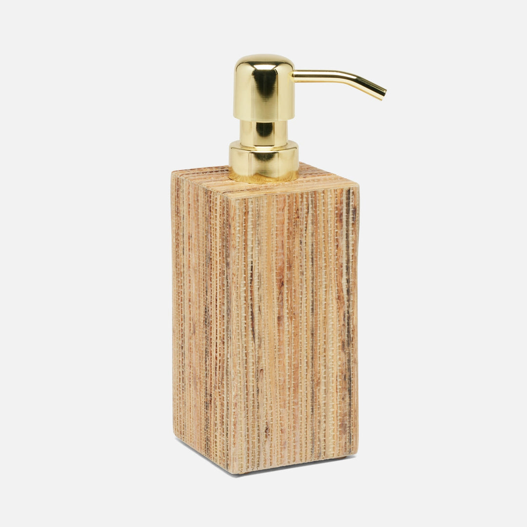 Sumter, Natural, Soap Pump, Square Straight, Hemp
