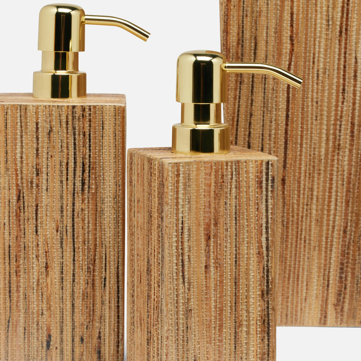 Sumter, Natural, Soap Pump, Square Straight, Hemp