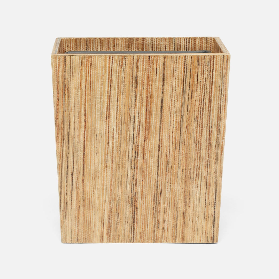 Sumter, Natural, Wastebasket, Rectangular Tapered, Hemp