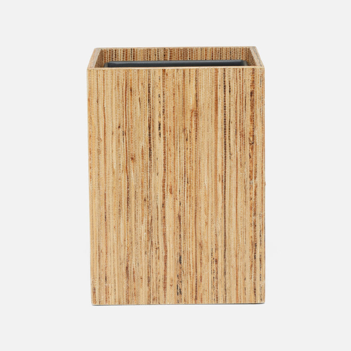 Sumter, Natural, Wastebasket, Square Straight, Hemp