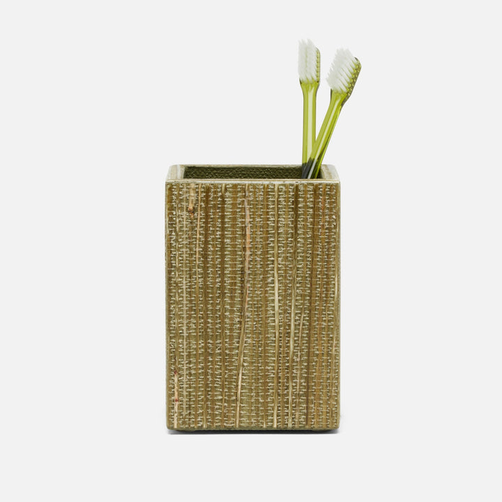 Sumter, Olive, Brush Holder, Square Straight, Hemp
