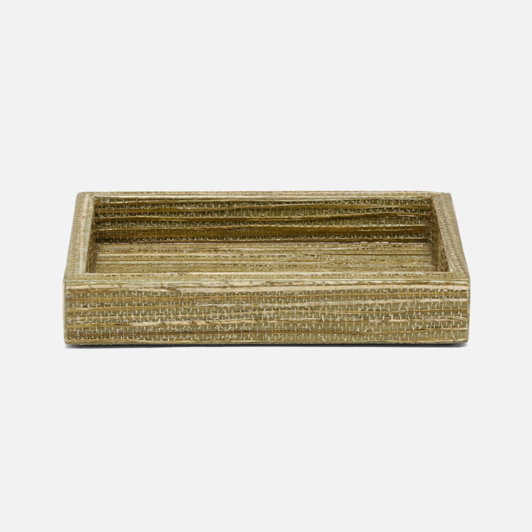 Sumter, Olive, Soap Dish, Rectangular Straight, Hemp