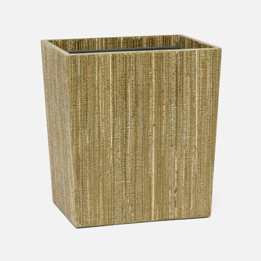Sumter, Olive, Wastebasket, Rectangular Tapered, Hemp