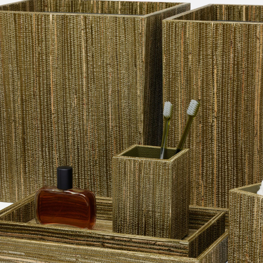 Sumter, Olive, Wastebasket, Rectangular Tapered, Hemp
