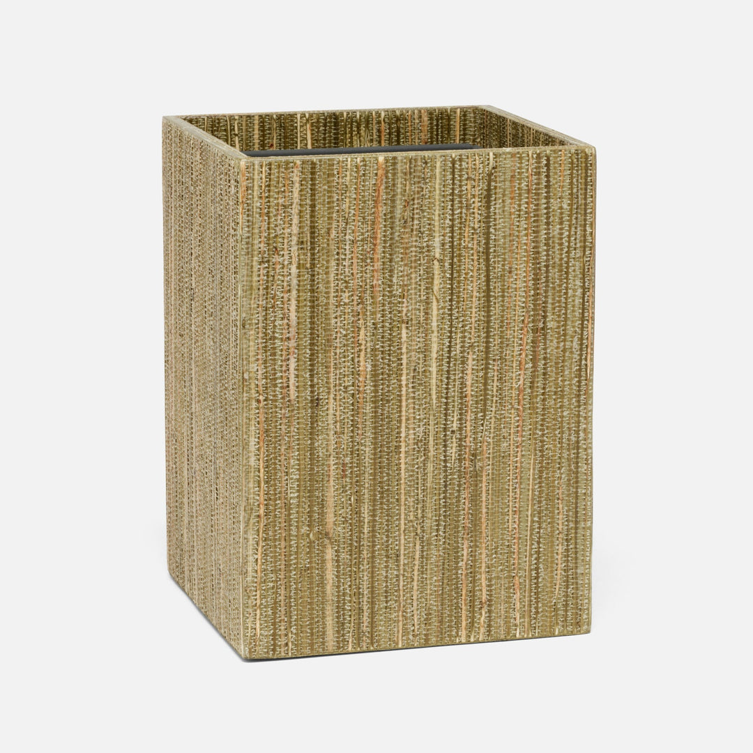 Sumter, Olive, Wastebasket, Square Straight, Hemp