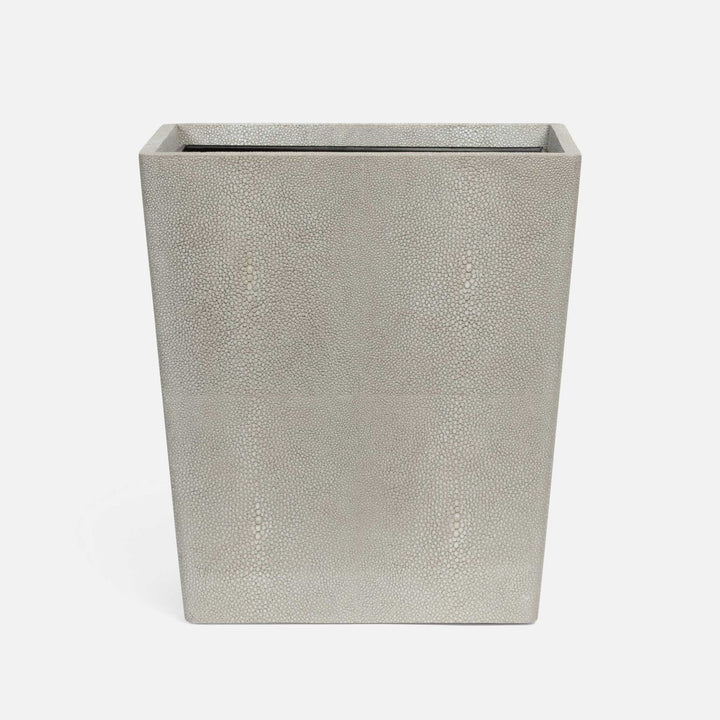 Tenby, Sand, Wastebasket, Rectangular Tapered, Realistic Faux Shagreen