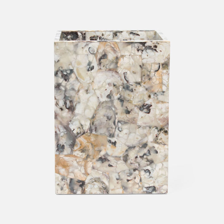 Tramore, Natural Laminated, Wastebasket, Square Straight, Oyster