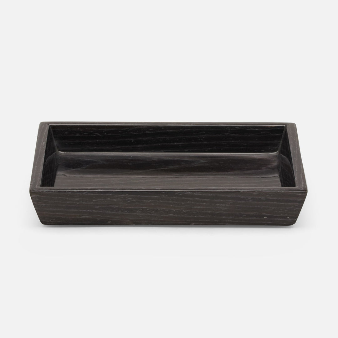 Westerly, Dark Oak, Soap Dish, Rectangular Tapered, Veneer