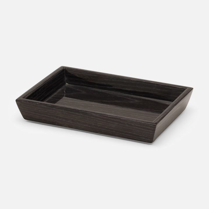 Westerly, Dark Oak, Soap Dish, Rectangular Tapered, Veneer