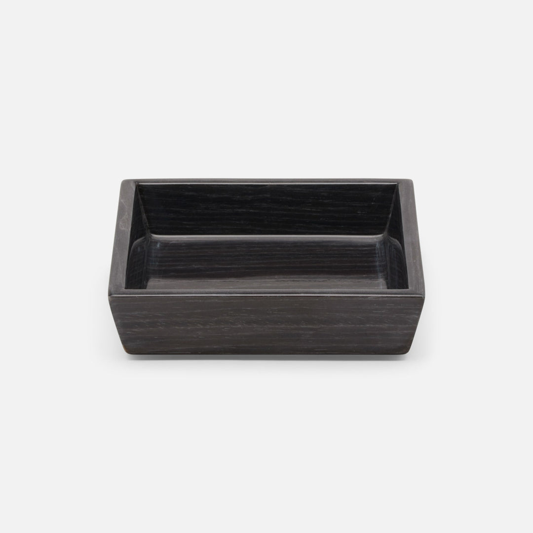 Westerly, Dark Oak, Soap Dish, Square Tapered, Veneer