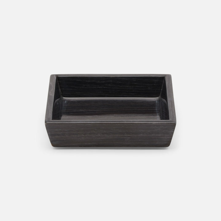 Westerly, Dark Oak, Soap Dish, Square Tapered, Veneer