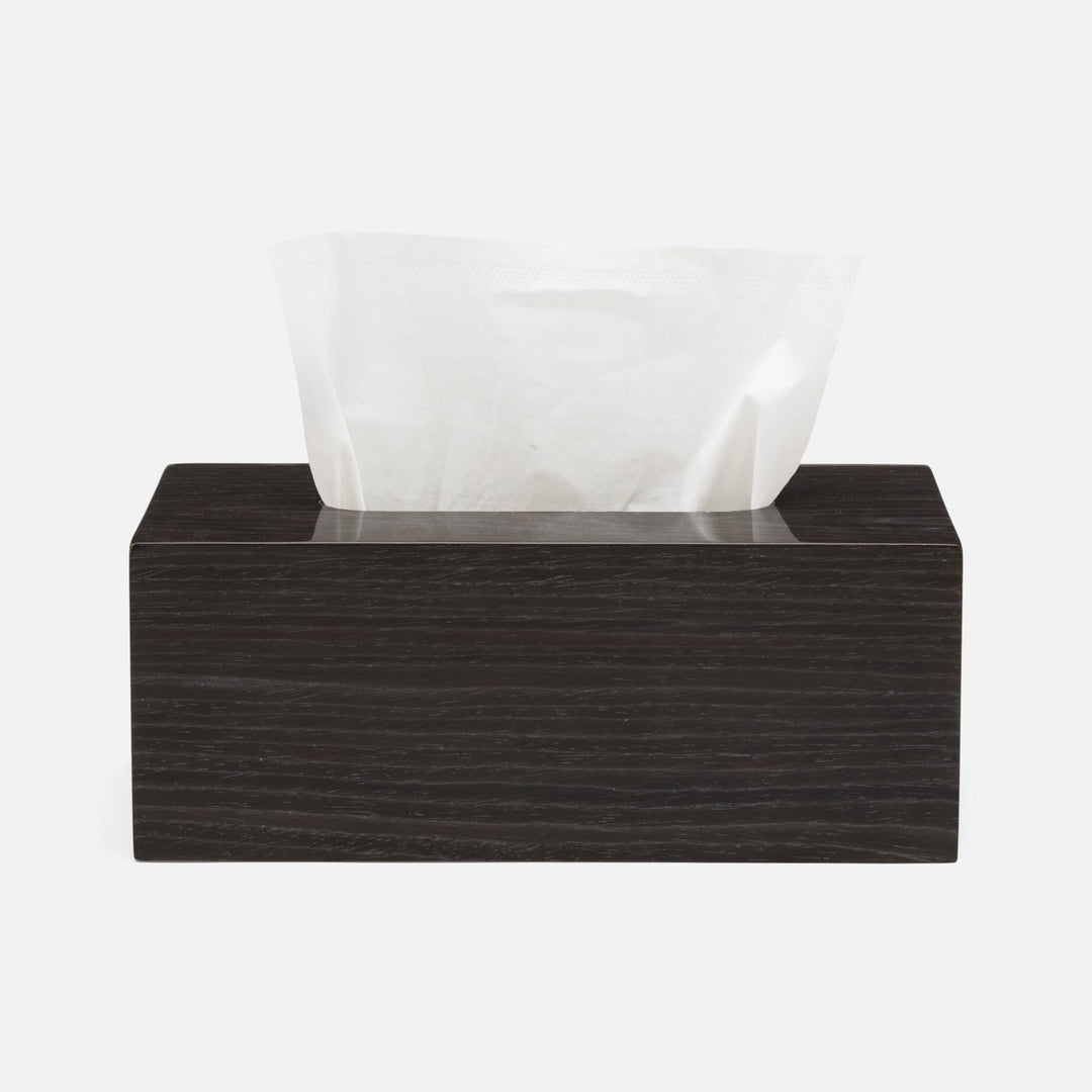 Westerly, Dark Oak, Tissue Box, Rectangle Straight, Veneer