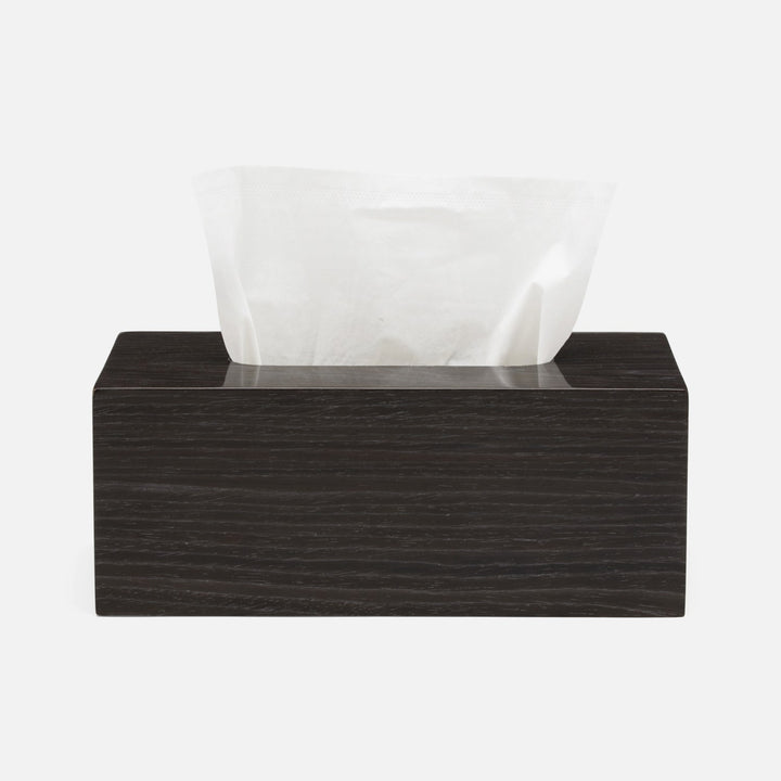 Westerly, Dark Oak, Tissue Box, Rectangle Straight, Veneer
