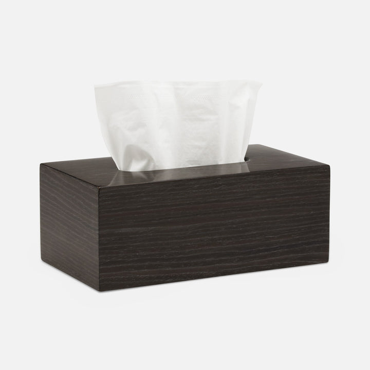 Westerly, Dark Oak, Tissue Box, Rectangle Straight, Veneer