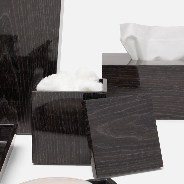 Westerly, Dark Oak, Tissue Box, Rectangle Straight, Veneer