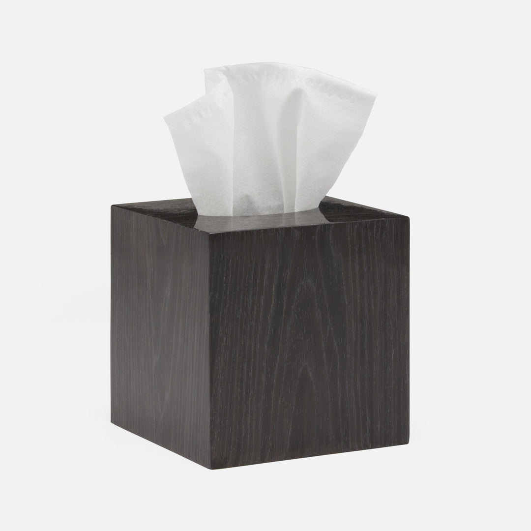 Westerly, Dark Oak, Tissue Box, Square Straight, Veneer