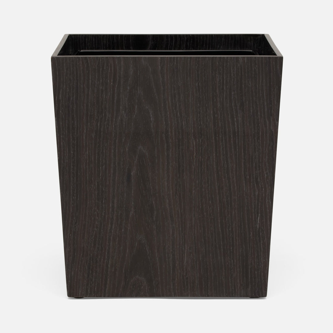 Westerly, Dark Oak, Wastebasket, Rectangular Tapered, Veneer