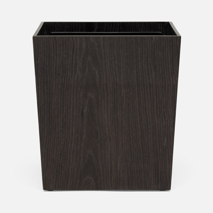 Westerly, Dark Oak, Wastebasket, Rectangular Tapered, Veneer