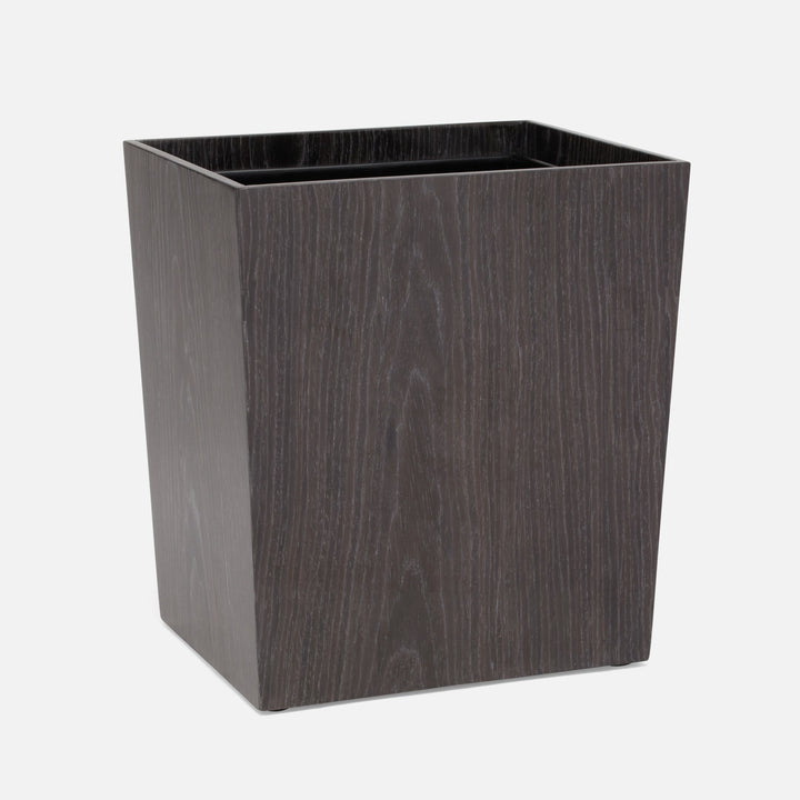 Westerly, Dark Oak, Wastebasket, Rectangular Tapered, Veneer