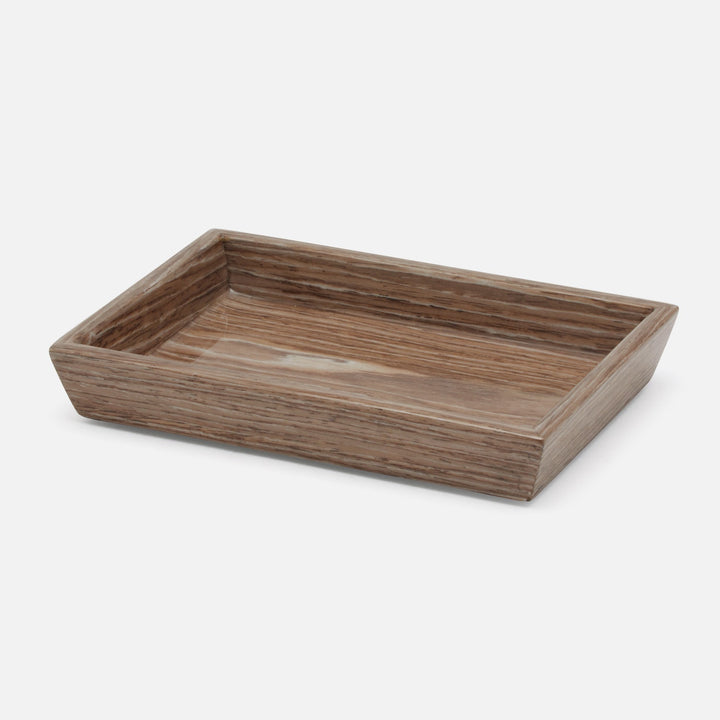 Westerly, Oak, Soap Dish, Rectangular Tapered, Veneer