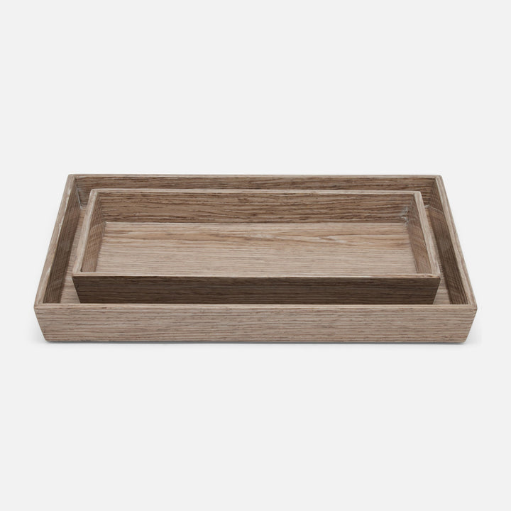 Westerly, Oak, Nested Trays, Rectangular Tapered, Veneer, S/2