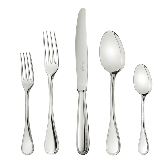 Individual Place Settings (5 Pieces) Perles 2 Stainless Ste, Steel Perles