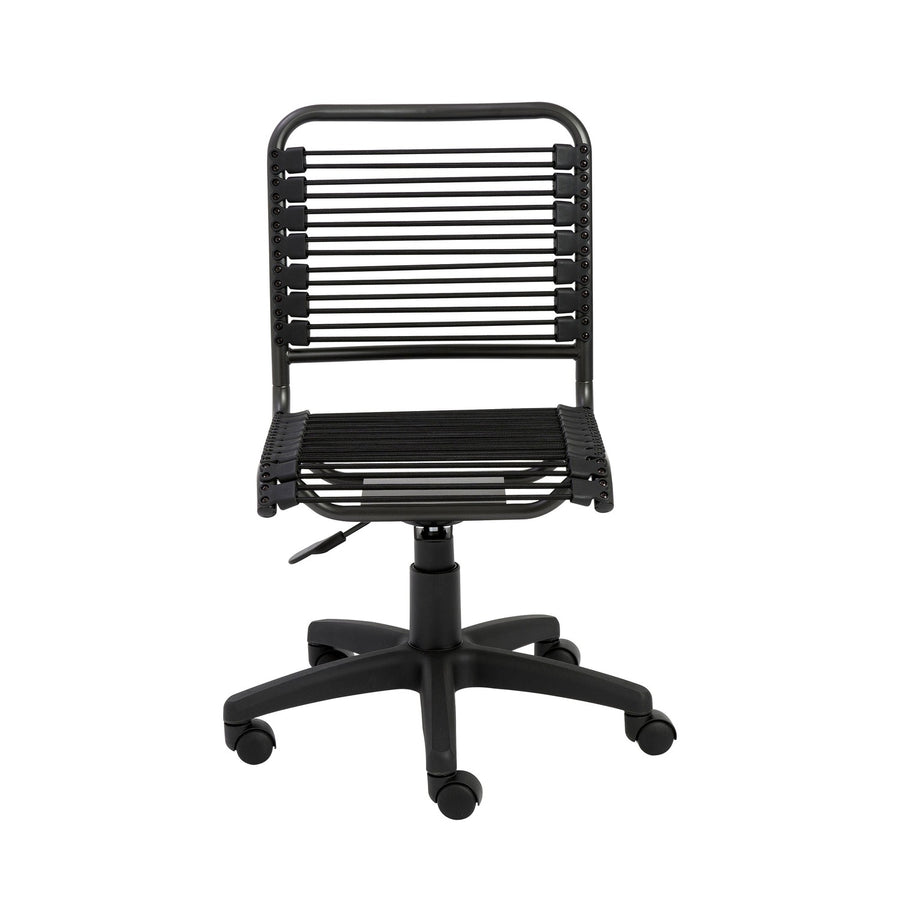 Bungie Office Chair-Eurø Style-Eurostyle-02541-Task ChairsGraphite Black Frame and Black Base-Low Back-1-France and Son