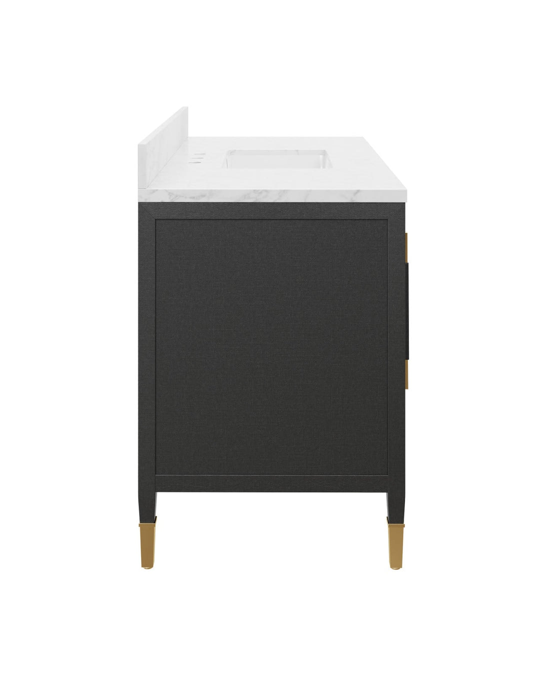 Vanities Verona 48" Black Vanity with Rectangular Undermount Sink