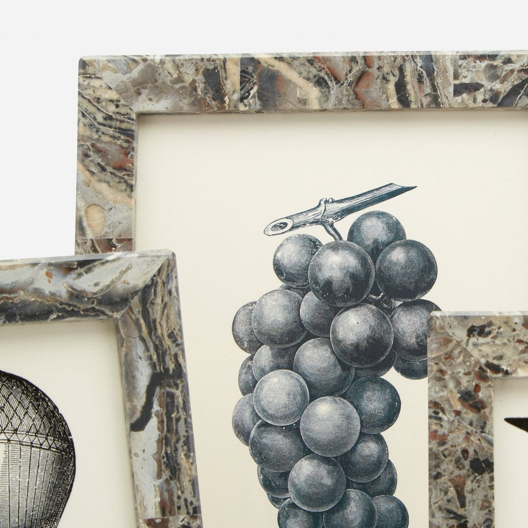 Corsica, Mixed Gray, Frame, 8"X10", Marble