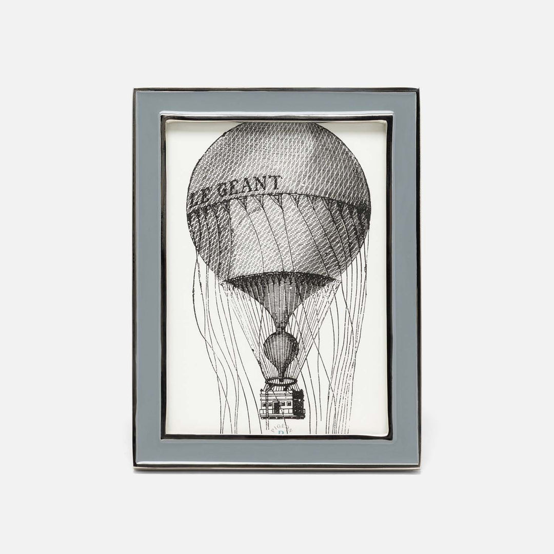 Delphi, Gray/Silver, Frame, 5"X7", Enamel/Aluminum