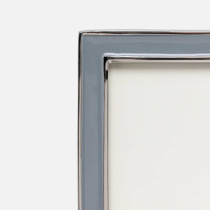 Delphi, Gray/Silver, Frame, 8"X10", Enamel/Aluminum