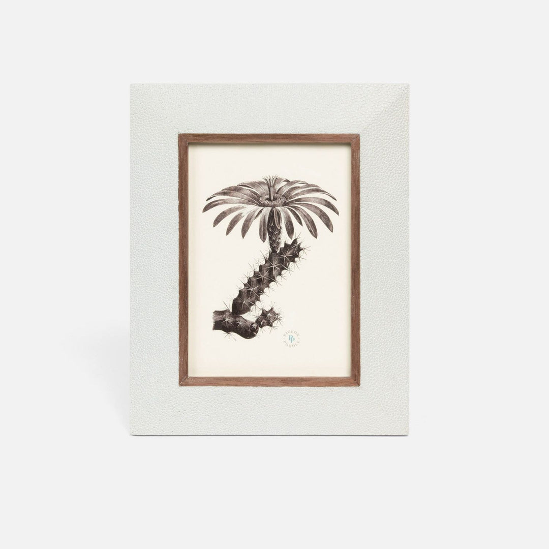 Dorchester, Blanc Br, Frame, 5"X7", Realistic Faux Shagreen