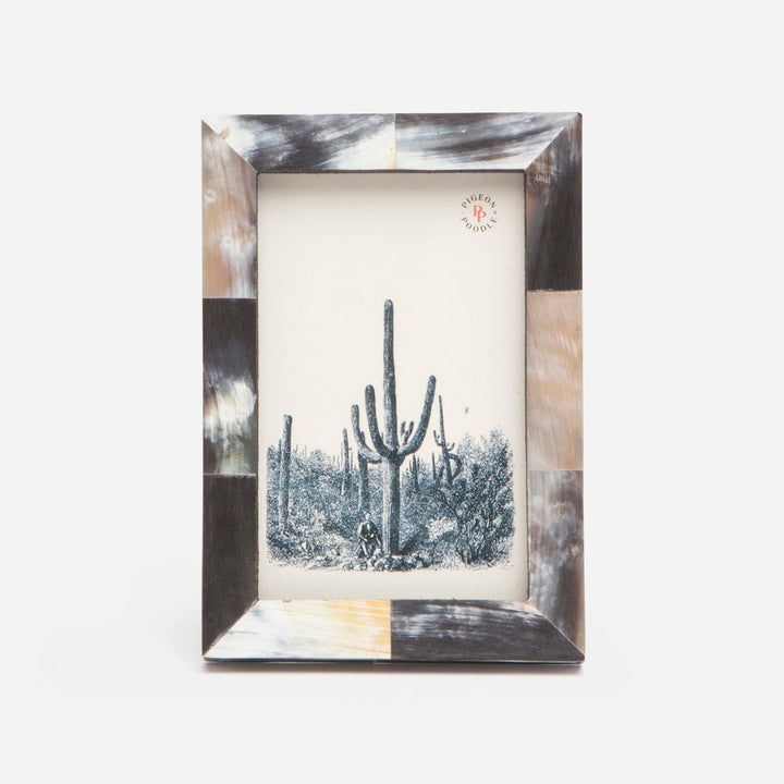 Essen, Dark, Frame, 4"X6", Horn