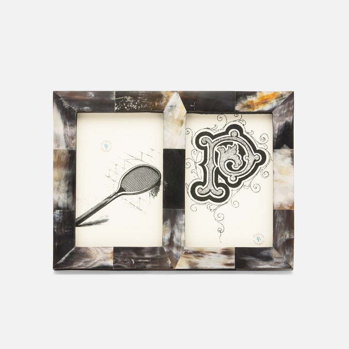 Essen, Dark, Double Frame, 4"X6", Horn