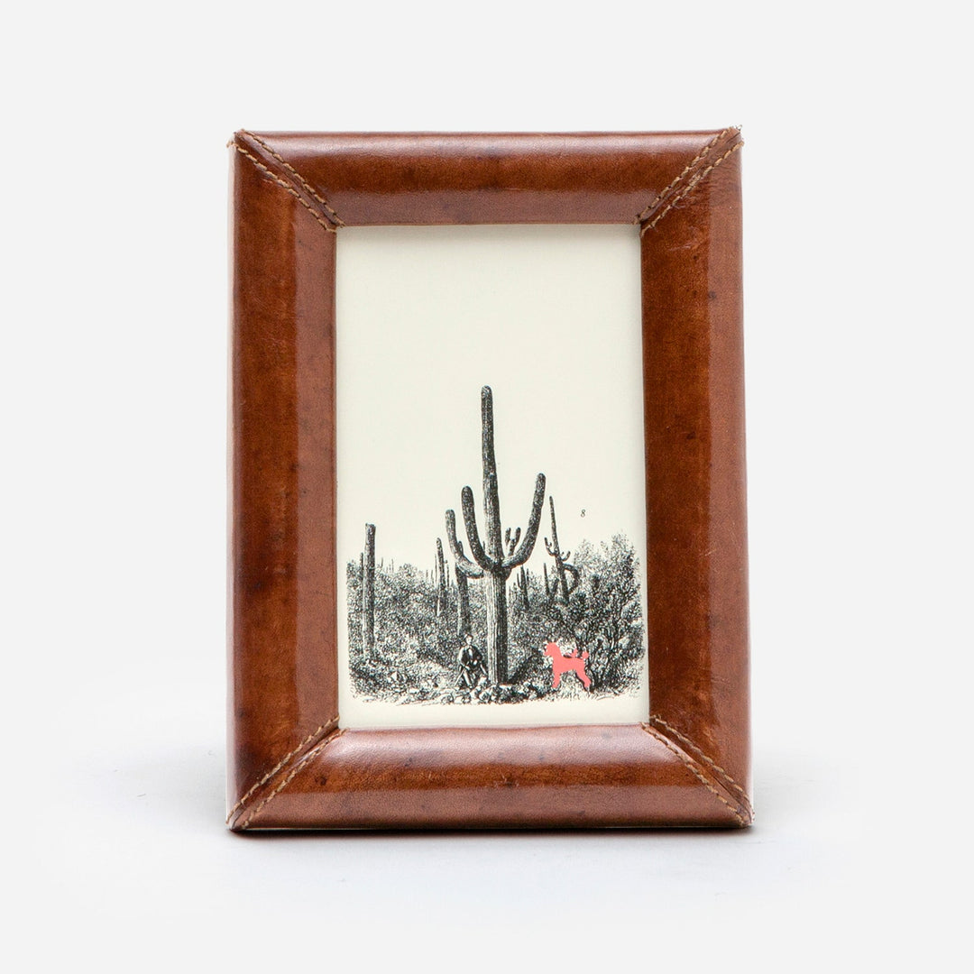 Eton, Tobacco, Frame, 4"X6", Full-Grain Leather