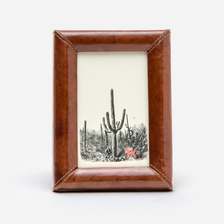 Eton, Tobacco, Frame, 4"X6", Full-Grain Leather