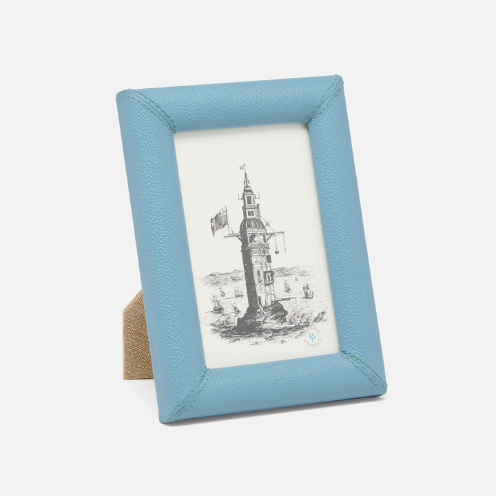 Eton, Country Blue, Frame, 4"X6", Full-Grain Leather
