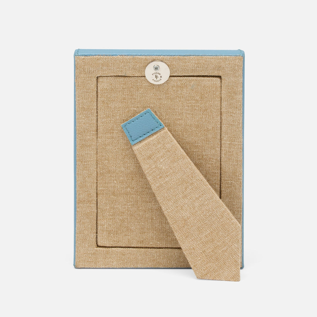 Eton, Country Blue, Frame, 4"X6", Full-Grain Leather