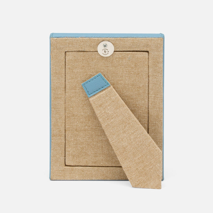 Eton, Country Blue, Frame, 4"X6", Full-Grain Leather