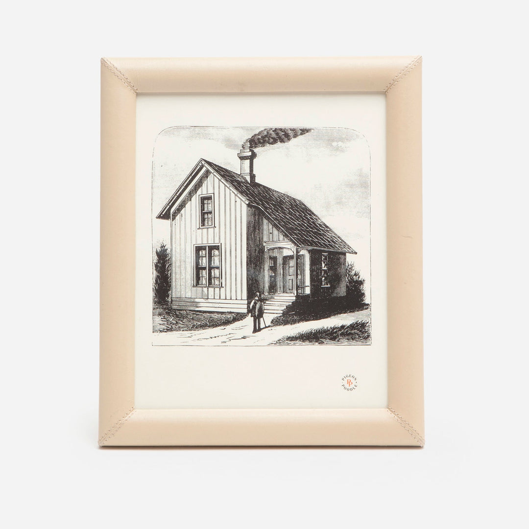 Eton, Cream, Frame, 8"X10", Full-Grain Leather