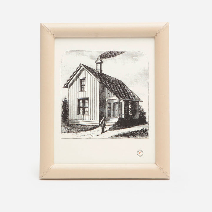 Eton, Cream, Frame, 8"X10", Full-Grain Leather