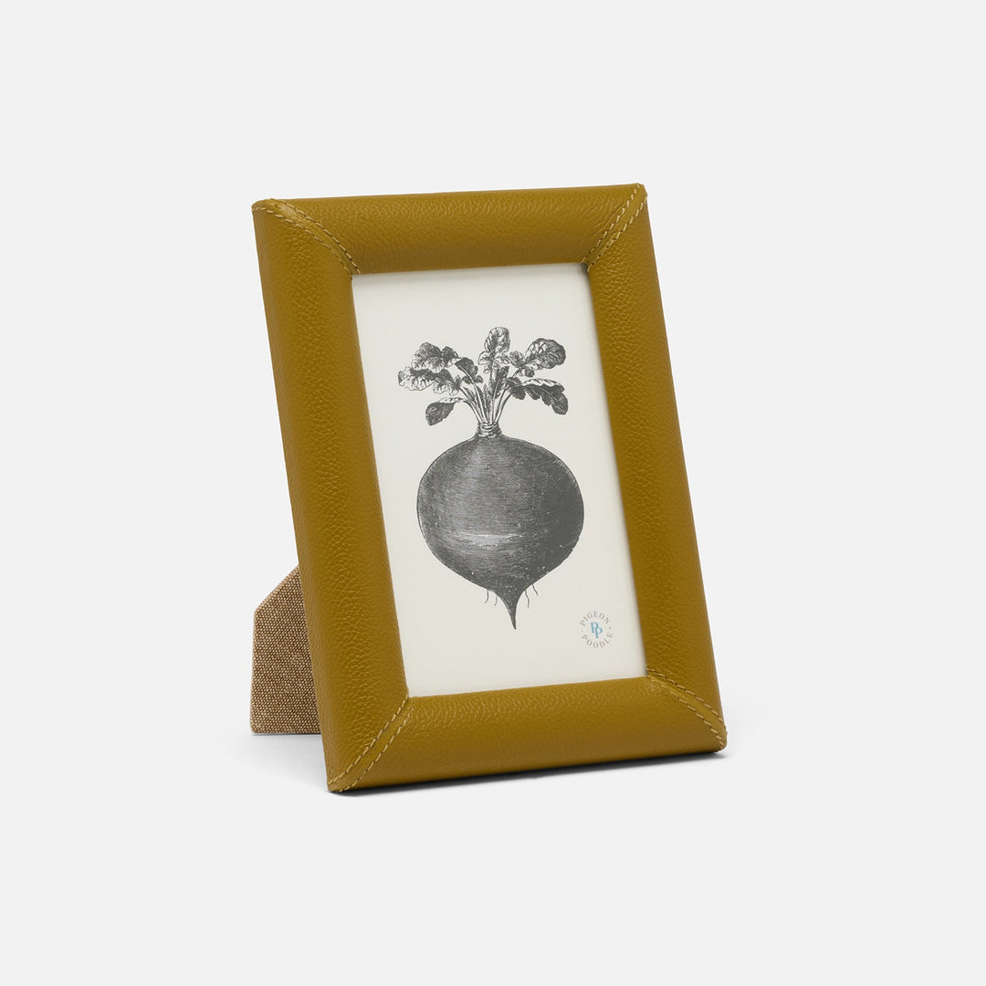 Eton, Dark Olive, Frame, 4"X6", Full-Grain Leather