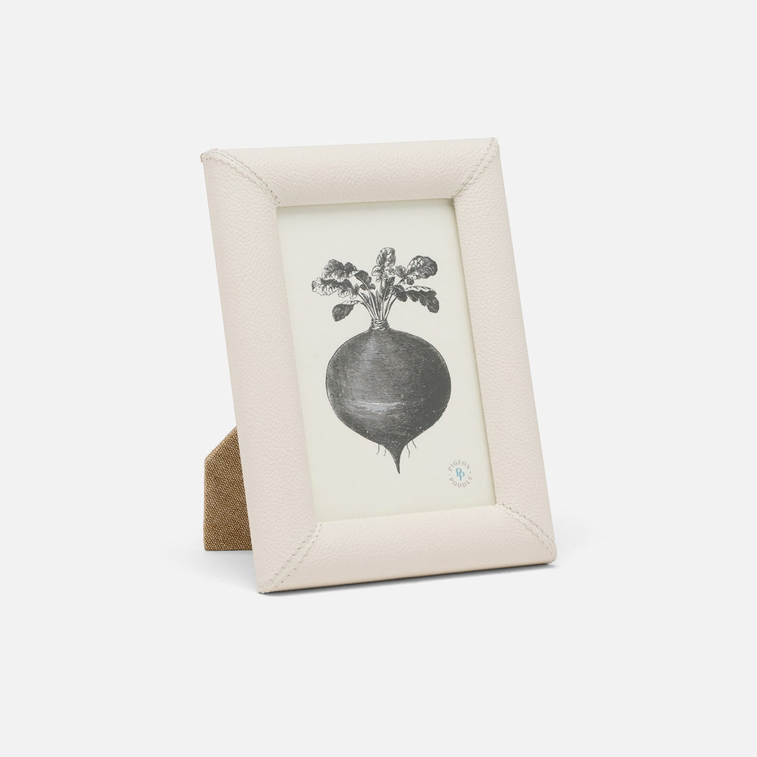 Eton, White, Frame, 4"X6", Full-Grain Leather