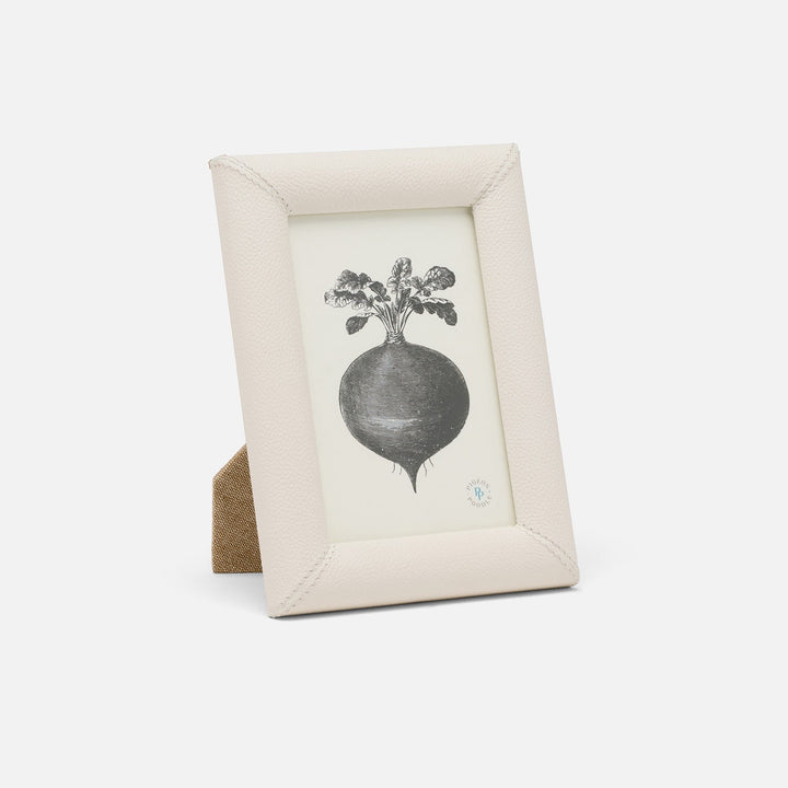 Eton, White, Frame, 4"X6", Full-Grain Leather