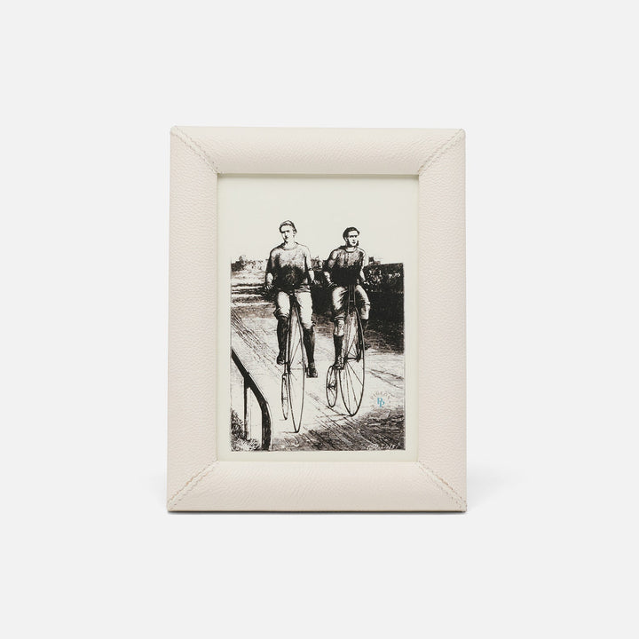 Eton, White, Frame, 5"X7", Full-Grain Leather